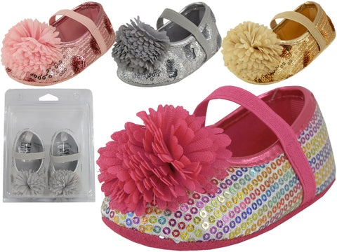 BB2620 - Wholesale Baby "Easy USA" Sequin Shoes w/Bow