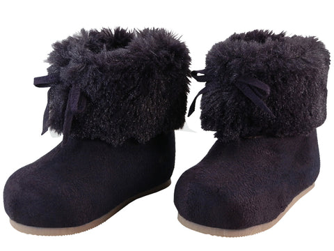 BB4410 - Wholesale Baby's Faux Fur Cuff Winter Boots