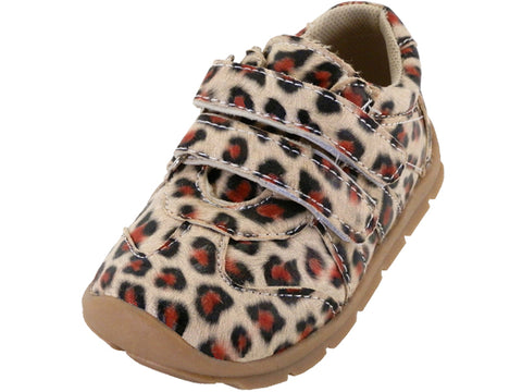BB7011 - Wholesale Toddler's Leopard Printed Velcro Upper Sneakers
