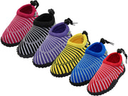 G1177-I-A - Wholesale Toddlers "Wave" Nylon Upper With TPR. Outsole Sea Shell Print Comfortable Water Shoes