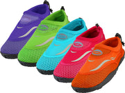 G1182C-A - Wholesale Girl's "Wave" Nylon Upper With TPR. Outsole Perfect Fit Water Shoes