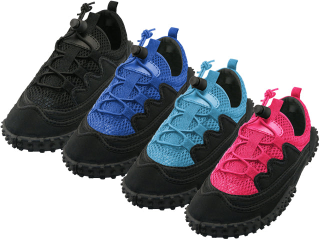 G1188C-A - Wholesale Children's "Wave" Nylon Upper With TPR. Outsole Lace Up Hicker style Water Shoes