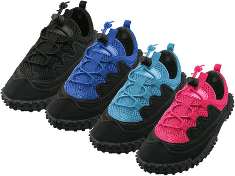 G1188C-A - Wholesale Children's "Wave" Nylon Upper With TPR. Outsole Lace Up Hicker style Water Shoes