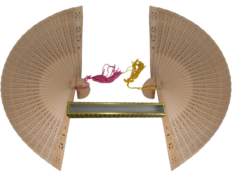 G420 - Wholesale 12" Sandle wood Hand Fan