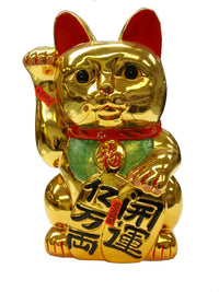 G9016 - Wholesale 16" Ceramic Golden Lucky Cat Saving Bank
