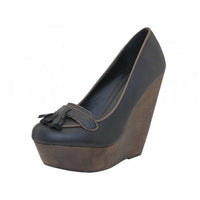 LOLA-TAUPE - Sandalias de cuña "Angeles Shoes" para mujer al por mayor de 4½ pulgadas