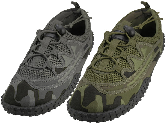 M1165 - Wholesale Men's "Wave" Camouflage Lace Up Outdoor Sport Quick Drying Water shoes