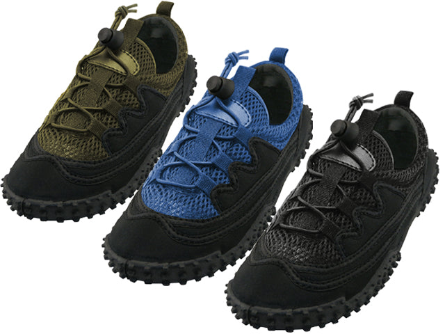 M1188 - Wholesale Men's "Wave" Nylon Upper with Shoelace Quick Drying Water Shoes