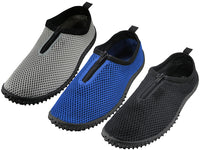 M1195 - Wholesale Men's Wave" Elastic Mesh Upper with Zipper Quick Drying Water Shoes