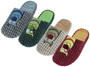 M7447-A - Wholesale Men's Cotton Corduroy with Dog Head Embroidery Upper House Slippers