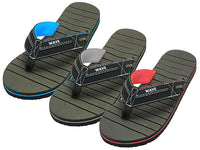 M9778 - Wholesale Men's " Wave " Soft Comfortable Sport Thong Sandals