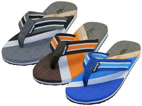 M9913 - Wholesale Men's " Wave " Soft Comfortable Sport Thong Sandals