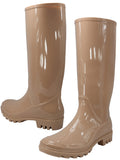 RB-010 - Women's "Easy USA" 13½ Inches Super Soft Rubber Rain Boots Nude (RB-010-C) RB-010-C-5TO10