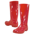 RB-010 - Women's "Easy USA" 13½ Inches Super Soft Rubber Rain Boots Red (RB-010-R) RB-010-R-5TO10