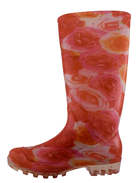 RB-29 - Wholesale Women's "Easy USA" 13½ Inches Super Soft Rubber Rain Boots