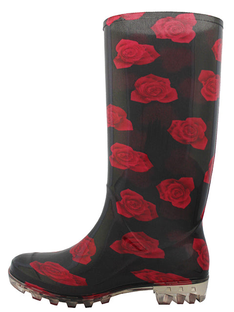 RB-37 - Wholesale Women's "Easy USA" 13.5 Inches Super Soft Rubber Rain Boots