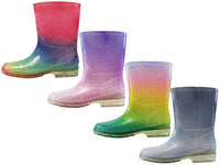RB-59 - Wholesale Children's "Easy USA" Water Proof Soft Plain Rubber Rain Boots