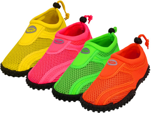 S1155C-A - Wholesale Youth "Wave" Nylon Upper With TPR. Outsole Water Shoes
