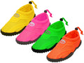S1155L-A - Wholesale Women's "Wave" Nylon Upper With TPR. Outsole Water Shoes Assorted - Neon Fuchsia, Orange, Green & Yellow (S1155L-A) S1155L-A-5TO10
