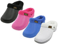 S2380L - Women's "Easy USA" Close Toe Terry Lined Sandals Assorted - Assorted Black, Royal, Hot Pink & White (S2380L-A) S2380L-A-6TO11