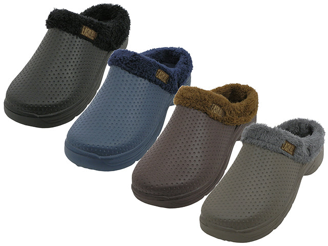 S2380-M - Wholesale Men's "Easy USA" Close Toe with Insole Terry Lining Clogs *J