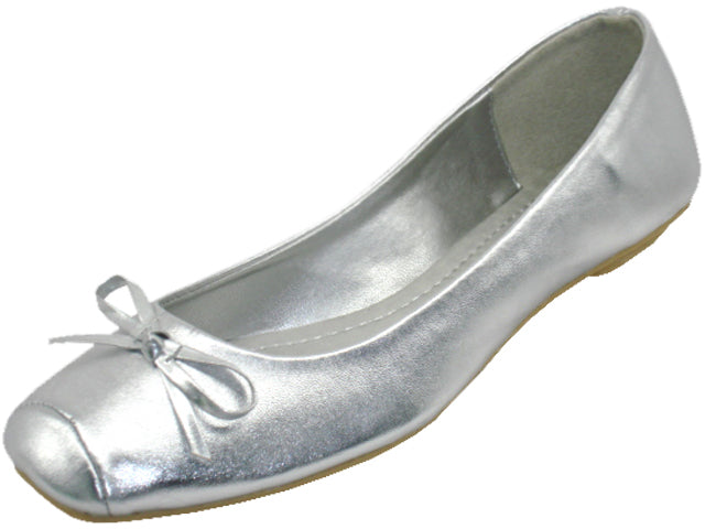 S2500L - Women's "Easy USA" Square Toe Ballet Flat Shoes
