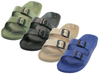 S2610-M - Wholesale Men's "Easy USA" Super Soft Double Strap with Side Buckle Slides