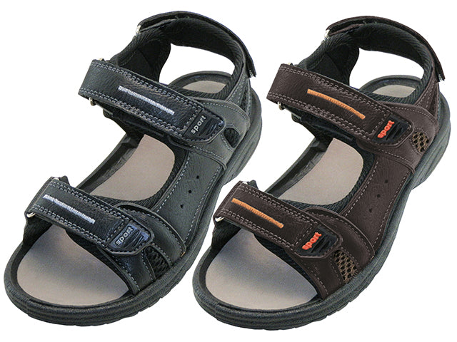 S2700-Y - Wholesale Youth's "Easy USA" Double Velcro Strap Sandals
