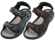 S2700-B - Wholesale Boy's "Easy USA" Double Velcro Strap Sandals
