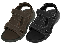 S2902-B - Wholesale Boy's "Easy USA" Double Velcro Strap Sandals