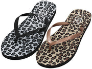 S3069L-A - Wholesale Women's "Easy USA" Soft Printed Leopard Zori