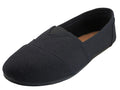 S308L - Women's "Easy USA" Slip-on Casual Canvas Shoes All Black (S308L-BB) S308L-BB-5TO10