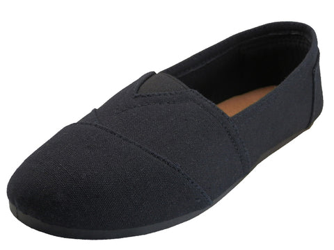 S308L - Zapatillas casuales de lona sin cordones "Easy USA" para mujer