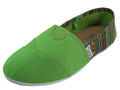 S308L - Women's "Easy USA" Slip-on Casual Canvas Shoes Green (S308L-Green) S308L-Green-5TO10