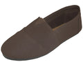 S308M - Men's "Easy USA" Slip-on Casual Canvas Shoes Brown (S308M-T) S308M-T-7TO12