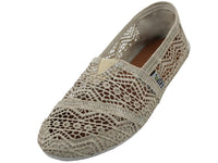 S309L - Women's "Easy USA" Crochet Upper Casual Canvas Slip-on