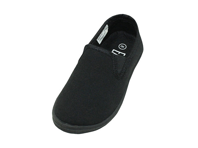 S316-I - Toddler's "Easy USA" Cotton Slip On Canvas Shoes