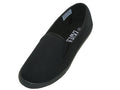 S316L - Women's "Easy USA" Slip on Twin Gore Cotton Upper Shoes All Black (S316L-BB) S316L-BB-5TO10