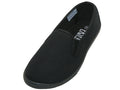 S316M - Men's "Easy USA" Slip on Twin Gore Upper Canvas Shoes Black (S316M-BB) S316M-BB-7TO13