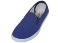 S316M - Men's "Easy USA" Slip on Twin Gore Upper Canvas Shoes Navy (S316M-N) S316M-N-7TO13
