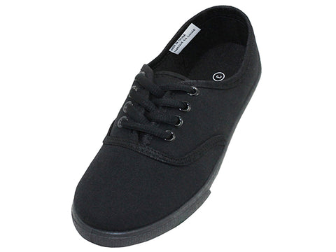 S324G - Zapatillas de lona cómodas e informales con cordones "Easy USA" para jóvenes