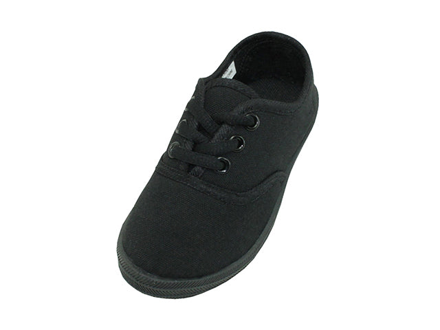 S324-I - Toddler's "Easy USA" Lace-up Canvas Shoes