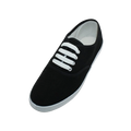 S324L - Women's "Easy USA" Comfortable Casual Canvas Lace Up Shoes Black (S324L-Bk) S324L-Bk-6TO11