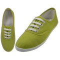 S324L - Women's "Easy USA" Comfortable Casual Canvas Lace Up Shoes Citronelle (S324L-Citronelle) S324L-Citronelle-5TO10