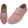 S324L - Women's "Easy USA" Comfortable Casual Canvas Lace Up Shoes Coral (S324L-Coral) S324L-Coral-5TO10