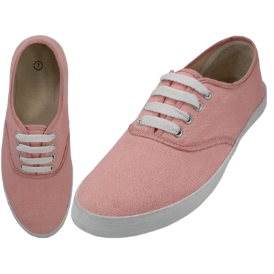 S324L - Women's "Easy USA" Comfortable Casual Canvas Lace Up Shoes