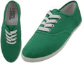S324L - Women's "Easy USA" Comfortable Casual Canvas Lace Up Shoes Holly Green (S324L-Holly Green) S324L-Holly Green-5TO10