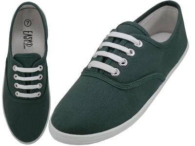 S324L - Women's "Easy USA" Comfortable Casual Canvas Lace Up Shoes