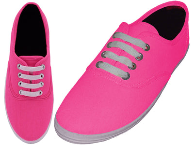 S324L - Women's "Easy USA" Comfortable Casual Canvas Lace Up Shoes