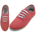 S324L - Women's "Easy USA" Comfortable Casual Canvas Lace Up Shoes Persimmon (S324L-Persimmon) S324L-Persimmon-6TO11